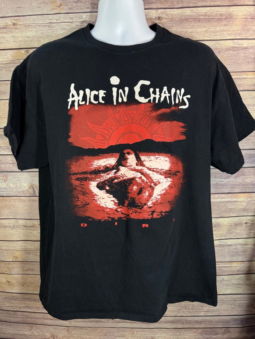 Alice In Chains Dirt CD Cover Official Band T-Shirt XL Black